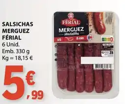 E.Leclerc Salsichas merguez férial promoção