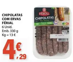 E.Leclerc Chipolatas com ervas férial promoção