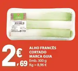 E.Leclerc Alho francês cortado marca guia promoção