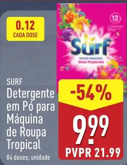 ALDI SURF Detergente em Pó para Máquina de Roupa Tropical promoção