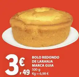 E.Leclerc Bolo redondo de laranja marca guia promoção