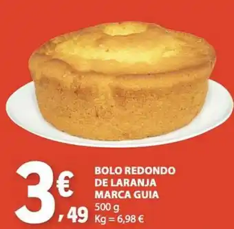 E.Leclerc Bolo redondo de laranja marca guia promoção