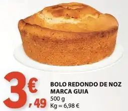 E.Leclerc Bolo redondo de noz marca guia promoção