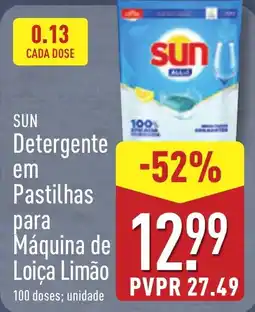 ALDI SUN Detergente em Pastilhas para Máquina de Loica Limão promoção