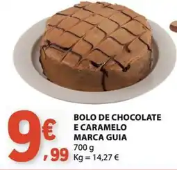 E.Leclerc Bolo de chocolate e caramelo marca guia promoção