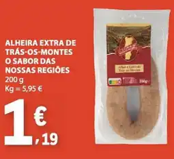 E.Leclerc Alheira extra de trás-os-montes o sabor das nossas regiões promoção