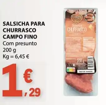 E.Leclerc Salsicha para churrasco campo fino promoção