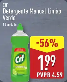 ALDI CIF Detergente Manual Limão Verde promoção