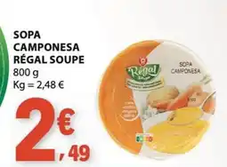 E.Leclerc Sopa camponesa régal soupe promoção
