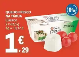 E.Leclerc Queijo fresco na tábua promoção