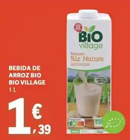 E.Leclerc Bebida de arroz bio bio village promoção