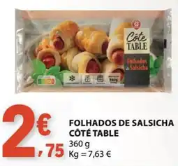 E.Leclerc Folhados de salsicha côté table promoção