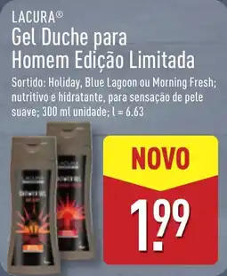 ALDI LACURA Gel Duche para Homem Edição Limitada promoção