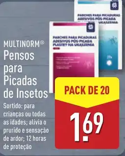 ALDI MULTINORM Pensos para Picadas de Insetos promoção