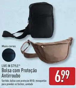 ALDI LIVE IN STYLE Bolsa com Proteção Antirroubo promoção