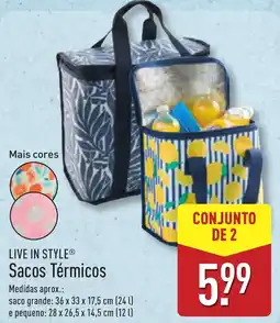 ALDI LIVE IN STYLE Sacos Térmicos promoção
