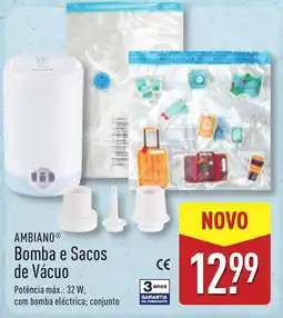 ALDI AMBIANO Bomba e Sacos de Vácuo promoção
