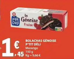 E.Leclerc Bolachas génoise p'tit déli promoção