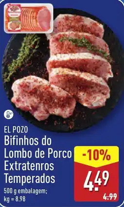 ALDI EL POZO Bifinhos do Lombo de Porco Extratenros Temperados promoção