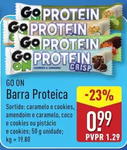 ALDI GO ON Barra Proteica promoção