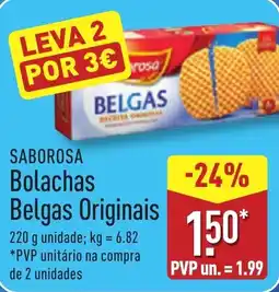 ALDI SABOROSA Bolachas Belgas Originais promoção