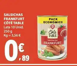E.Leclerc Salsichas frankfurt côté table promoção