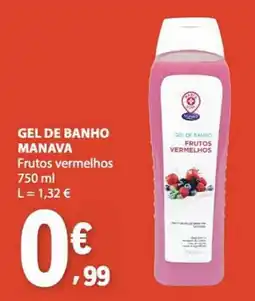 E.Leclerc Gel de banho manava frutos vermelhos promoção