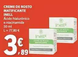 E.Leclerc Creme de rosto matificante inell promoção