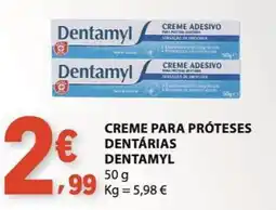 E.Leclerc Creme para próteses dentárias dentamyl promoção