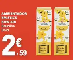 E.Leclerc Ambientador em stick bien air baunilha promoção