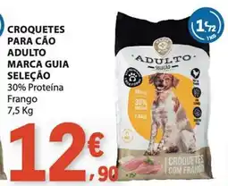 E.Leclerc Croquetes para cão adulto marca guia seleção promoção