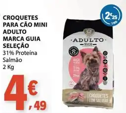 E.Leclerc Croquetes para cão mini adulto marca guia seleção promoção