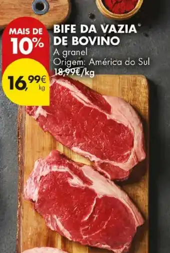 Pingo Doce Bife da vazia de bovino promoção