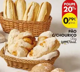 Pingo Doce Pão c/chourico promoção