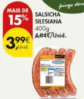 Pingo Doce Salsicha silesiana promoção