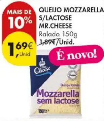 Pingo Doce Queijo mozzarella s/lactose mr.cheese promoção