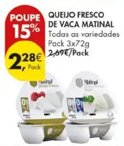 Pingo Doce Queijo fresco de vaca matinal promoção