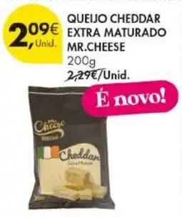 Pingo Doce Queijo cheddar extra maturado mr.cheese promoção