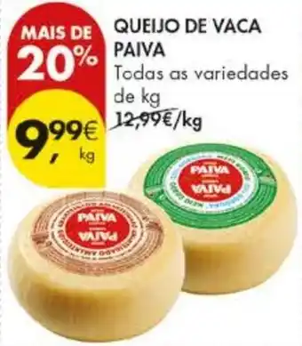 Pingo Doce Queijo de vaca paiva promoção