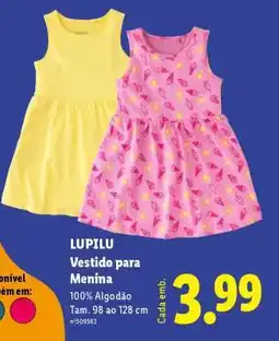 Lidl LUPILU Vestido para Menina promoção