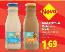 Lidl FOOD FESTIVAL Molho para Salada promoção