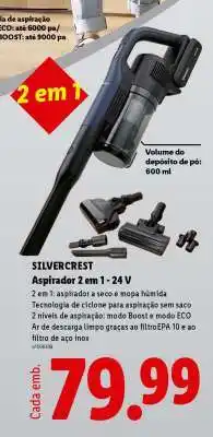 Lidl SILVERCREST Aspirador 2 em 1 - 24 V promoção
