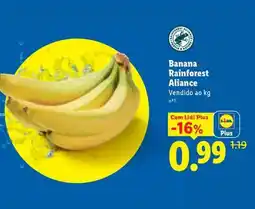 Lidl Banana Rainforest Aliance promoção