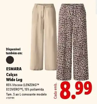 Lidl ESMARA Calças Wide Leg promoção