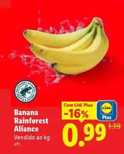 Lidl Banana Rainforest Alliance promoção