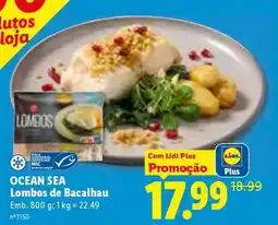 Lidl OCEAN SEA Lombos de Bacalhau promoção