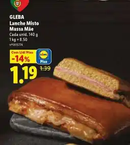 Lidl GLEBA Lanche Misto Massa Mãe promoção