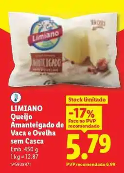 Lidl LIMIANO Queijo Amanteigado de Vaca e Ovelha sem Casca promoção