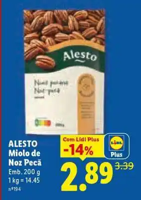Lidl ALESTO Miolo de Noz Pecã promoção