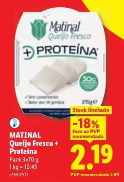 Lidl Matinal Queijo Fresco + Proteína promoção